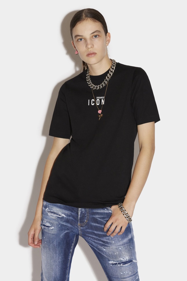 dsquared2_iconic_white_mini_icon_t_shirt.jpg Dsquared2 Iconic WHITE Mini Icon T-Shirt - Image 1