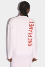 Dsquared2 Iconic WHITE/PINK Smiley Organic Cotton Cool Fit Sweatshirt D2 - Image 2