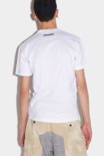 Dsquared2 Iconic WHITE/RED Cool T-Shirt - Image 2
