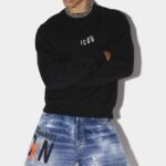 Dsquared2 Iconic WHITE/SKY Be Icon Sweatshirt D2 WHITE