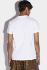 Dsquared2 Iconic WHITE Wave Logo Cigar T-Shirt - Image 2