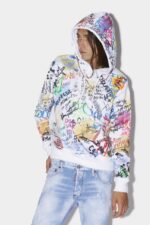 Dsquared2 Iconic Writings Cool Hoodie - Image 3