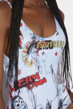 Dsquared2 Iconic Yankee Doodle One-Piece Swimsuit - Image 3