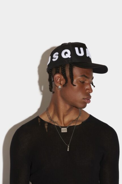 Dsquared2 Logo Baseball Cap BLACK D2 BLACK