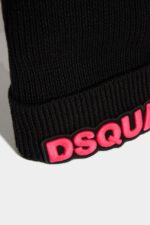 Dsquared2 Logo Beanie BLACK - Image 3