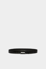 Dsquared2 Logo Belt BLACK D2 BLACK - Image 2