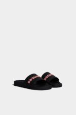 Dsquared2 Logo Slides RED/BLACK - Image 3