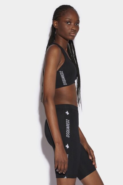 Dsquared2 New In Logo Leaf Bike Short