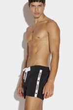 Dsquared2 Tape Midi Swim Boxer BLACK/NAVY