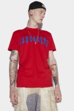 WHITE/RED Dsquared2 Cool T-Shirt D2 WHITE - Image 3
